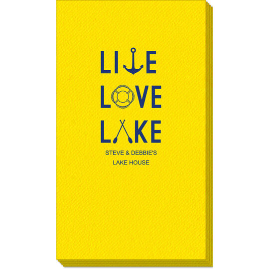 Live Love Lake Linen Like Guest Towels